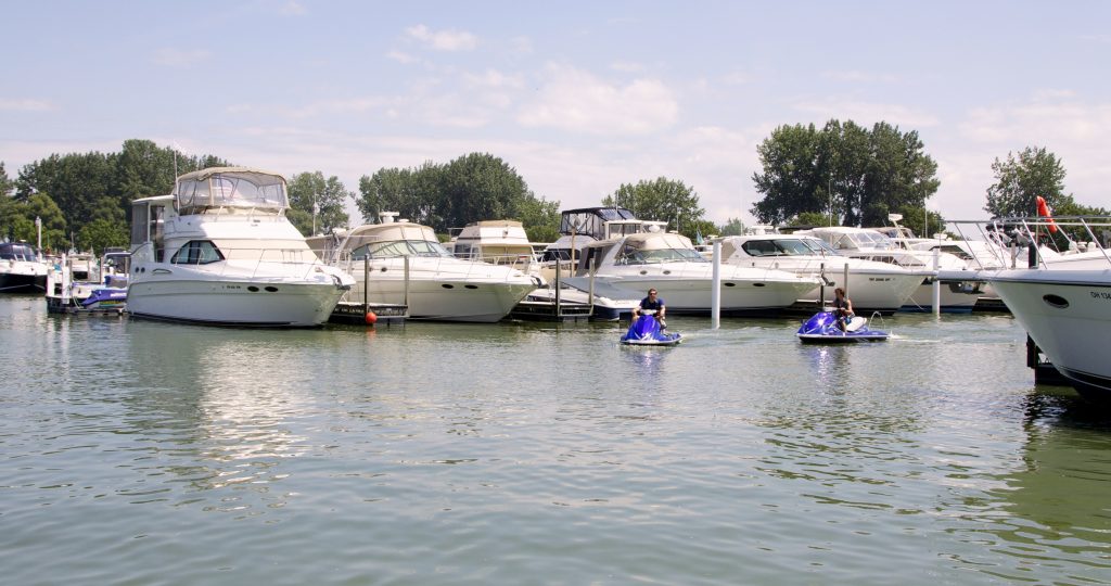 Marina with Jet Skis Bay Point Resort and Marina